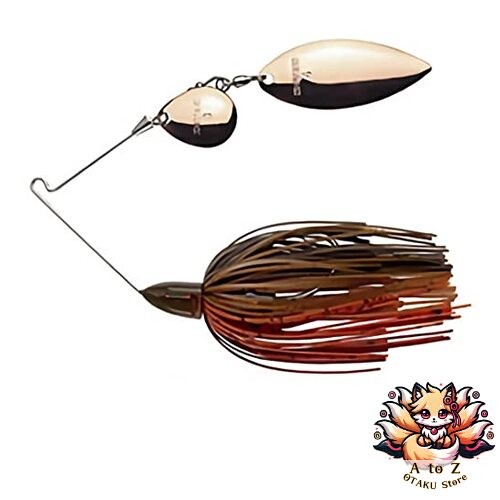 NEW Keitech T-Bone Spinnerbait Tandem Willow TW 3/8oz #511 Green Pumpkin Craw - Image 1