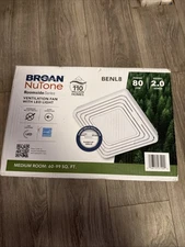 Broan Nutone Roomside Series 80 CFM ventilation Fan w/ Led Light BENL8