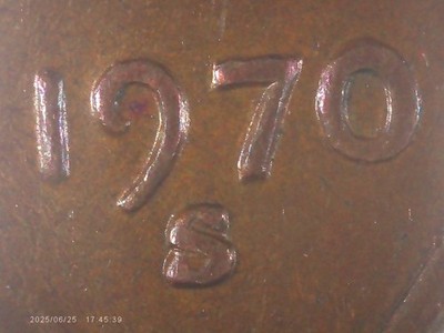 1970 S  S/S RPM1 Lincoln Memorial Cent -Very Nice Brown Variety VP-002