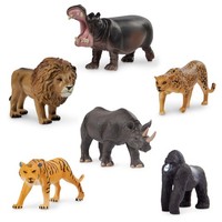 Terra by Battat Wildtiere Set 2 Safari Figuren LöWe Tiger Nilpferd Spielzeug 3+