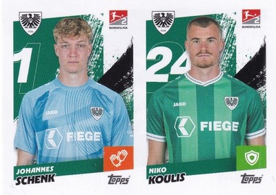 SCHENK / KOULIS   25-26 TOPPS BUNDESLIGA 2 STICKER    BASE STICKER # 344
