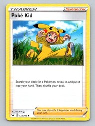 Poke Kid 173/202 Sword & Shield Base Set Uncommon Trainer Supporter