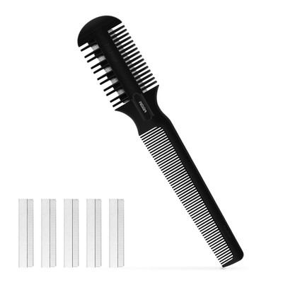 Hair Cutting Comb - Double Edge Razor for Thin and Thick Hair Trimming and Styli