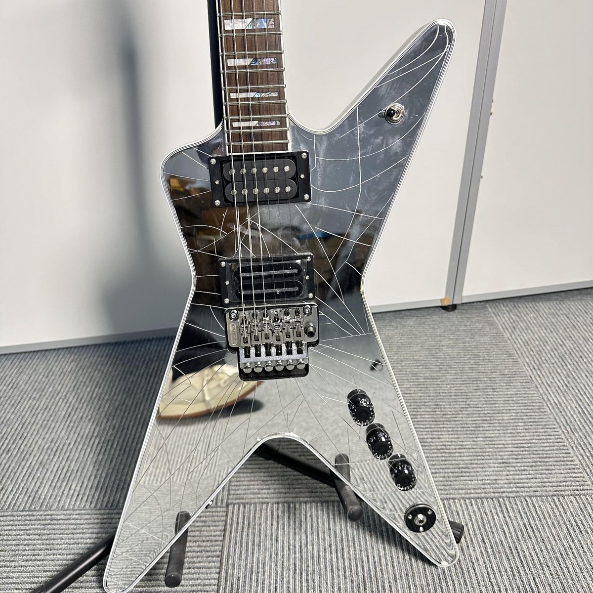Washburn Dimebag Signature Electric Guitar Mirror Crack Veneer HH