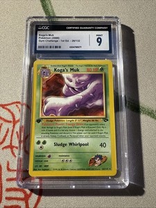 2000 Pokemon Koga's Muk Gym Challenge 1st Edition CGC 9 26/132
