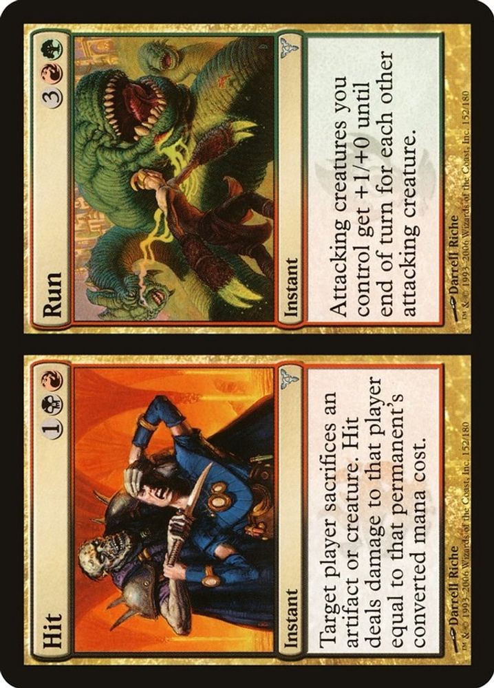 2006 Magic: The Gathering: Dissension - Hit Run (#152, U, Near Mint)