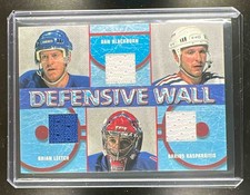 2002-03 BAP Signature Series Wall Triple Relic Leetch / Blackburn / Kasparaitis