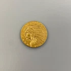 1908 US $5 Gold Indian Coin .24187AGW cleaned L24603