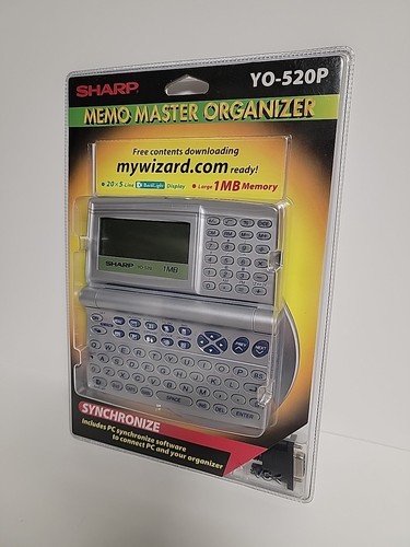 New Sharp YO-520P Synchronize Memo Master Organizer Sealed Electronic Organizer - Photo 2 sur 7