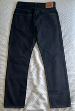 Men's Levi’s 505 Regular Fit Straight Black Jeans 31 Waist 32 Leg 