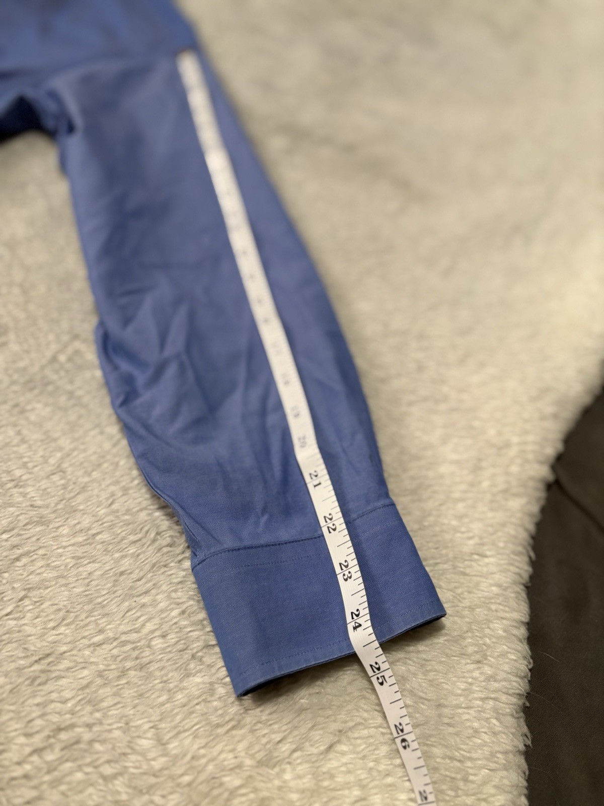 Brooks Brothers Original Polo Shirt Button Down Blue Dress Shirt Size 15.5 33  thumbnail 4