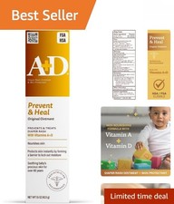 Nourishing Diaper Rash Ointment with Vitamins A D - 1.5 Oz Tube, Paraben-Free