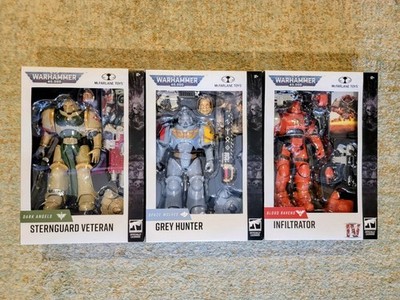McFarlane Warhammer 40,000 Lot Sternguard Veteran, Grey Hunter, Infiltrator 2026