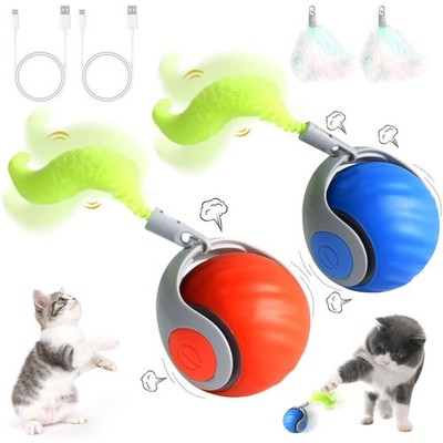 2PCS Speedy Tail 3.0 Cat Toy, Interactive Cat Toys for Bored Indoor Automatic T