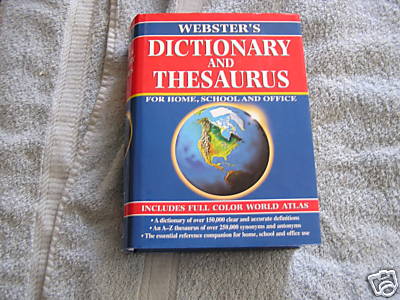 Webster's Dictionary Thesaurus  Atlas 2002