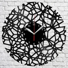 Abstract Vinyl Record Wall Clock Home Fan Art Decor 12'' 30 cm 6966