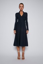 Scanlan Theodore Crepe Knit Dress Small 