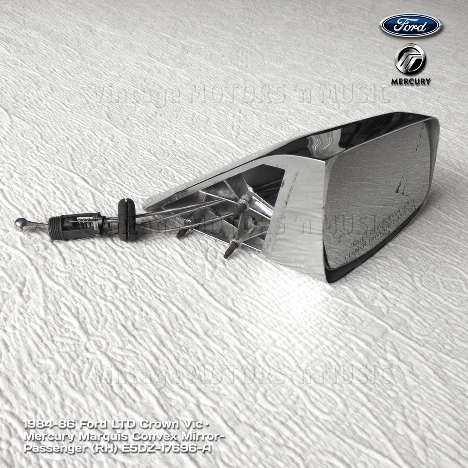 1984-1986 Ford LTD Mercury Marquis TAMANHO COMPLETO espelho remoto lateral direito E5DZ-17696-A - Imagem 4 de 4