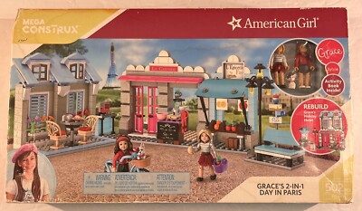 American Girl Building Set New Sealed Mega Construx Grace 2 In 1 Day in Paris