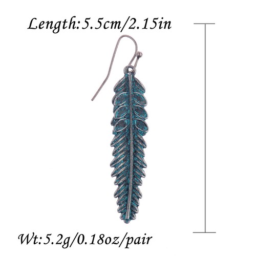 Women's Vintage Fashion Cooper Green Rust Alloy Carved Drop/Dangle Earrings - Picture 226 of 665