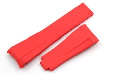 Cinturino Silicone TPU Rosso Chiusura Claps Orologi Lusso Regolabile Promo 50%