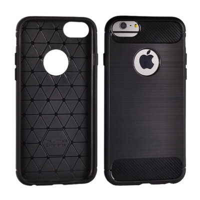 HUAWEI P40 LITE E - CARBON TT Schwarz Back Case Etui Cover Tasche Hülle Handy