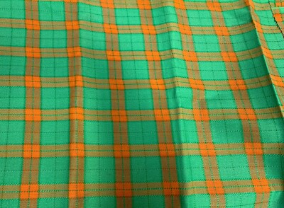 NOS Vtg Modern Eames Era Retro Geometric Fabric Cloth Material 45'' x 108''  (A15)
