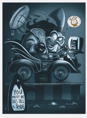 Batman The Penguin Bruce Wayne Movie Film Poster Giclee Print Art 18x24 Mondo