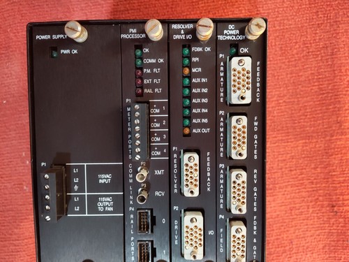 P:T62,64 Reliance Electric DC Power 4 Slot Rack w/ Cards Power Supply Processor - Picture 4 of 9