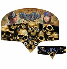 Sublimation Uprooted Stacked Skulls Biker Bandanna Head Wrap Sweatband Headband