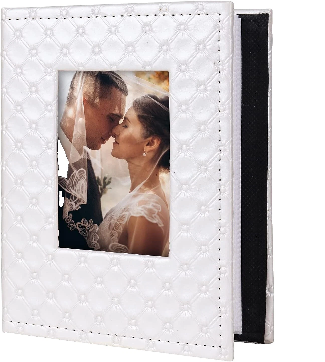 Couro Branco Álbuns de Fotografia e Caixas