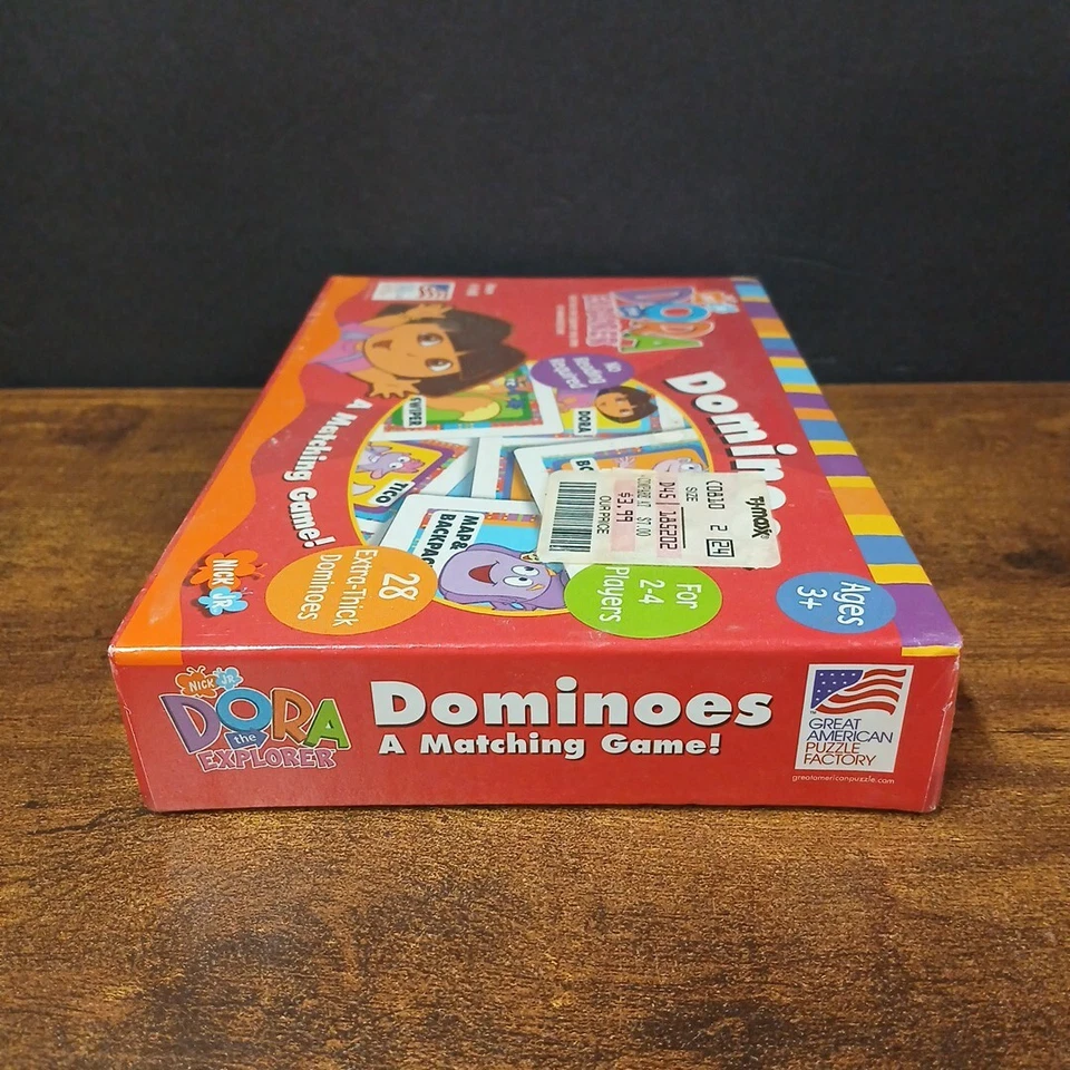 Dora the Explorer Dominoes Matching Game #160 Nick Jr. Sealed  Vintage 2001 NOS - Image 4 of 4