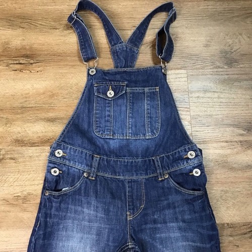 Overalls Levi’s Strauss Youth Size 12 Denim Jean Classic Bib Dark Blue Regular - Picture 2 of 12
