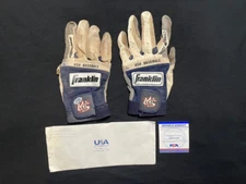 FREDDIE FREEMAN Game Used Autographed Autograph Auto Signed Batting Gloves PSA