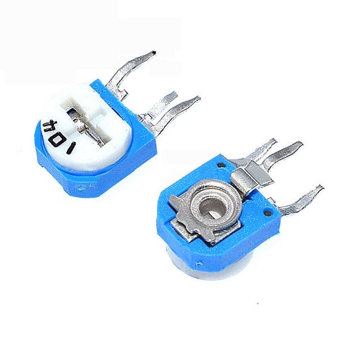 Potenciómetro vertical RM063 azul blanco resistencia ajustable 1K-500K/100R ohmios - Imagen 5 de 5