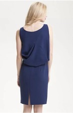 RACHEL ROY Indigo Back Drape Sheath Dress Size 10 NWT $468 Work To Evening