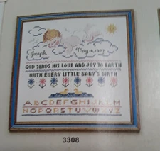 “Baby Sampler” Cross Stitch Kit needlework  / Artcraft Concepts  # 3308