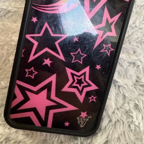 Wildflower Limited Edition iPhone 12 / 12 pro Star Black and pink Case - preppy - Photo 5 sur 5