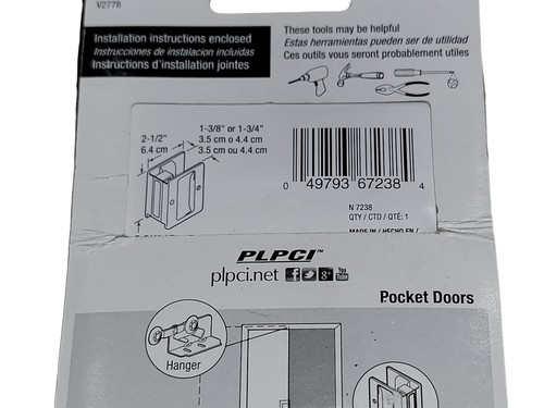 SELLADO Prime Line Products Armario Puerta Bolsillo Tirador Níquel Satinado N-7238 PLPCI - Imagen 6 de 12