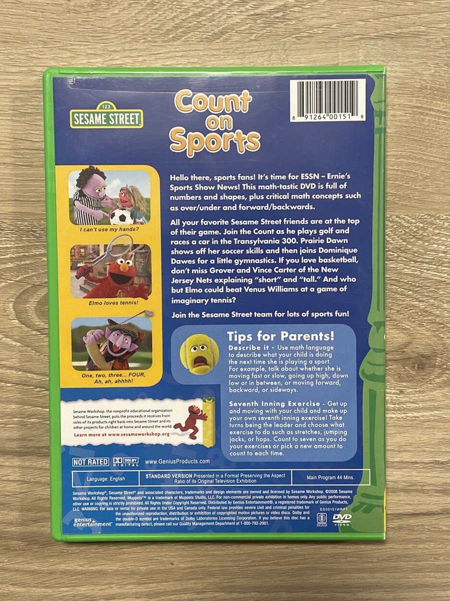 Sesame Street - Count on Sports (DVD, 2008) 891264001519| eBay