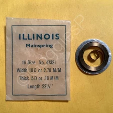NOS Mainsprings for Illinois Watches 12s to 18s - Select A Style/Size