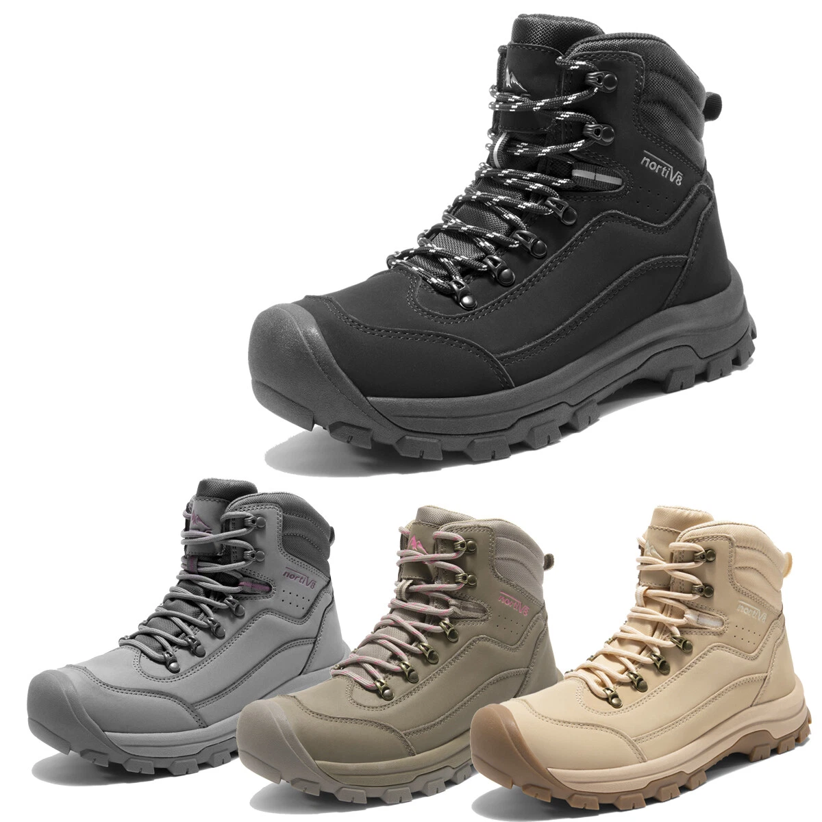 Women's Hiking Boots Ankle Leather Waterproof Trekking Boots Camping Boots
Opens in a new window or