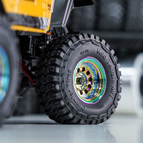 INJORA Brass 1.0 Beadlock -2.65mm Offset Wheel Rims for SCX24 AX24 TRX4M FCX24 - Picture 22 of 22