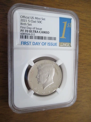 2021 Kennedy S Clad 50c First Day Of Issue NGC PF70 ULTRA CAMEO
