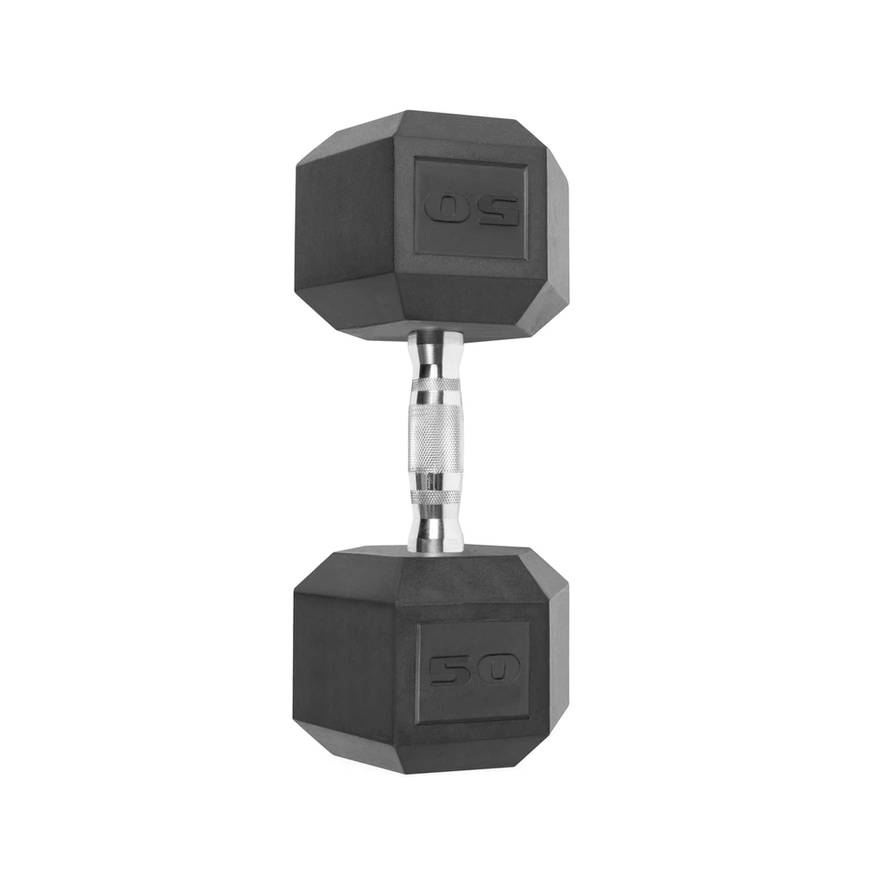 CAP Barbell Rubber-Coated Hex Dumbbells, Set of 2 - Image 3 of 4
