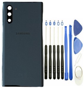 Original Samsung Galaxy Note 10 Akkudeckel Backcover Aura Black + Werkzeugset