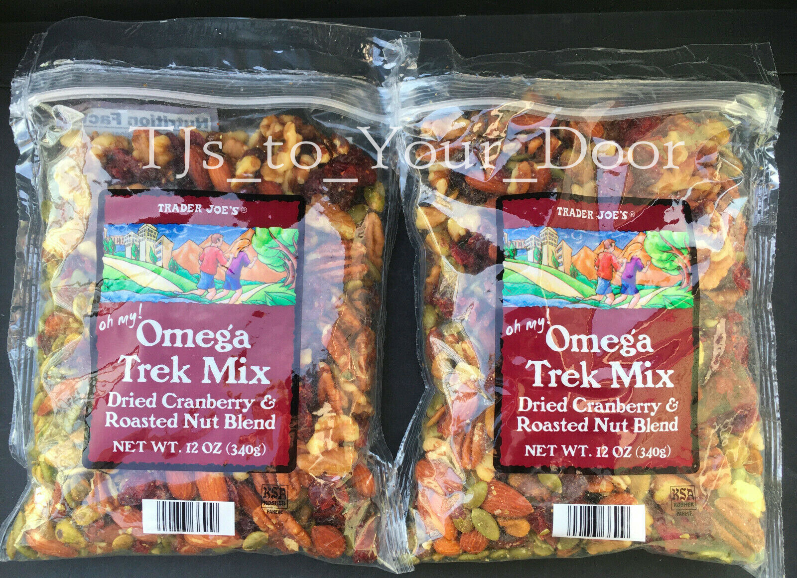 Trader Joe's Omega 3 Trail Mix Cranberry, Almond, Walnut, Pumpkin Seeds, Pecan eBay