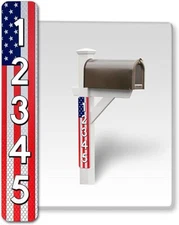 Super Reflective Vertical Address Stickers for House, Mailbox, etc