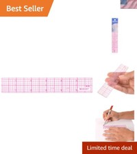 Professional 6-Inch Beveled Edge Transparent Ruler - Study  Design Essential