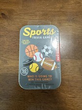 SPORTS TRIVIA GAME 50 Cards in a Tin. KIKKERL...
